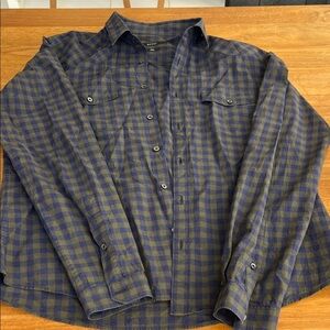 Gucci Authentic Duke Plaid Blue and Green Checkered Shirt